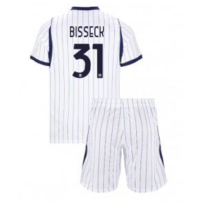 Inter Milan Yann Bisseck #31 Udebanetrøje Børn 2026-27 Kortærmet (+ Korte bukser)